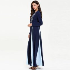 Abaya Cardigan Robe Turkish Hijab pachwork - Image 3