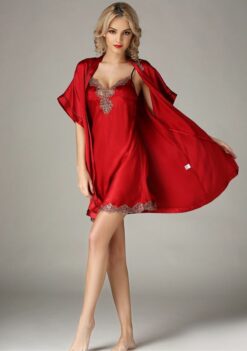 red short nighty | fancy hot nighty for bridal | bridal nightwear honeymoon