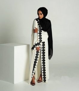 cardigan abaya | black lace abaya | simple abaya designs
