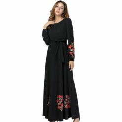 Black Abaya Cotton Dresses - Image 3