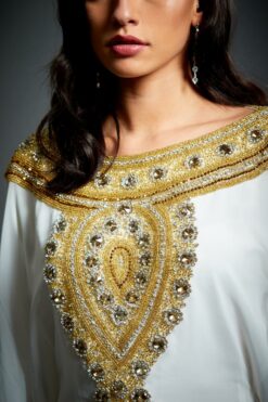 Gold Embellished Caftan Abaya - Image 3