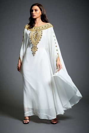 embroidered abaya | Caftan Abaya | butterfly kaftan abaya