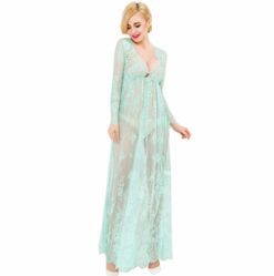 Alternative view of Long Lace Maxi Transparent Lingerie Nightwear