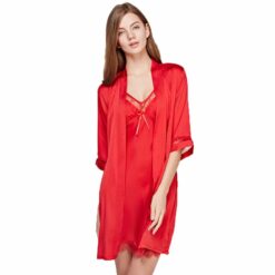 Alternative view of Sleep & lounge two pieces robe & gown sets