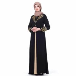 Alternative view of Dubai kaftan Abaya Arabic Lace Cardigain Patchwork