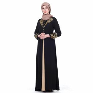 Alternative view of Dubai kaftan Abaya Arabic Lace Cardigain Patchwork