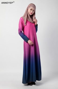 Multicolor Malaysian Islamic Abaya - Image 4