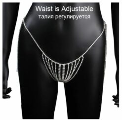 Chain Body Jewelry Underwear Crystal Thong - Image 3