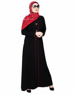 sleek Black Abaya - Image 3