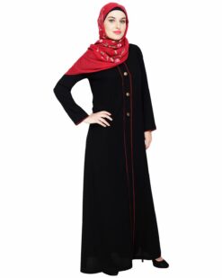 sleek Black Abaya - Image 4