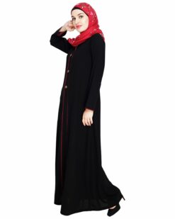 sleek Black Abaya - Image 5