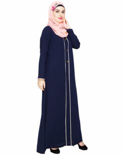 sleek Blue Abaya - Image 3