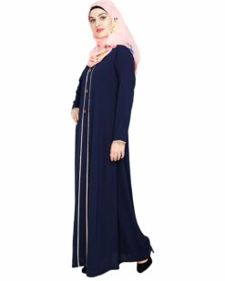 sleek Blue Abaya - Image 4