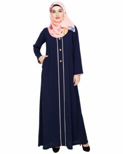 sleek Blue Abaya - Image 5