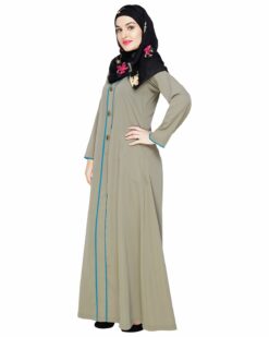 sleek Dead Mint Abaya - Image 5