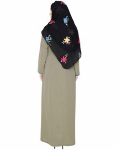 sleek Dead Mint Abaya - Image 6