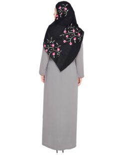 sleek Grey Abaya - Image 6