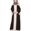 kiran ismail abaya collection | black and grey abaya | stylish simple abaya designs