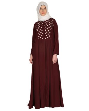 checker abaya | Hand Crafted Abaya | burka design