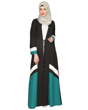 front open abaya | open abaya style | abaya for girls