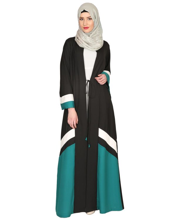 front open abaya | open abaya style | abaya for girls