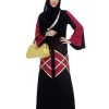stylish simple abaya designs | magenta abaya | ladies abaya in Pakistan