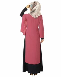 Double layer Blue Abaya - Image 4