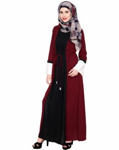 Front Pleated Abaya - Image 2