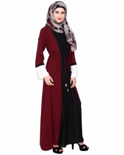 Front Pleated Abaya - Image 5