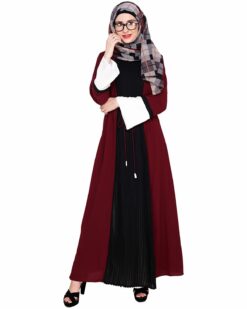 Front Pleated Abaya - Image 6
