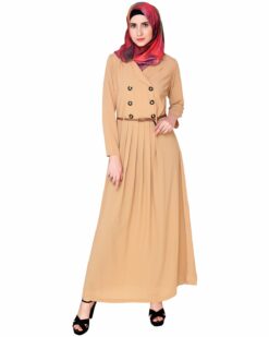 Fawn Coat Style Abaya - Image 4