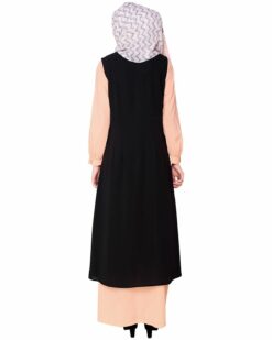 Multi Color Abaya with long Shrug - Image 5