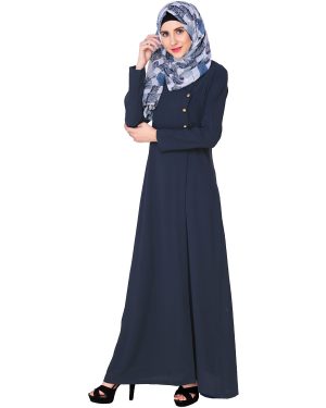 blue abaya with scarf | Classic Abaya | abaya for girls