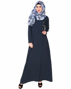 Alternative view of Classic Blue Abaya