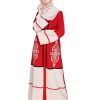 embroidered abaya designs | Dubai Style Abaya | Red Abaya