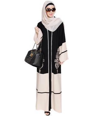 black abaya | embroidered abaya designs | abaya dubai style