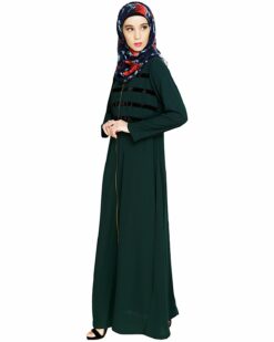 Enticing Stripes Green Abaya - Image 3