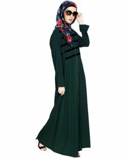 Enticing Stripes Green Abaya - Image 4