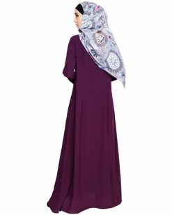 Enticing Stripes Purple Abaya - Image 5