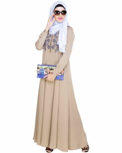 beige abaya dress | embroidered abaya designs | pakistani burqa design