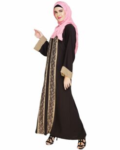 Alternative view of Exquisite Dubai Style Mud Brown Abaya
