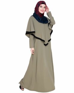 Alternative view of Dead Mint Fancy Cape Abaya