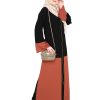 Brick Red Abaya | zipper Abaya | abaya for summer