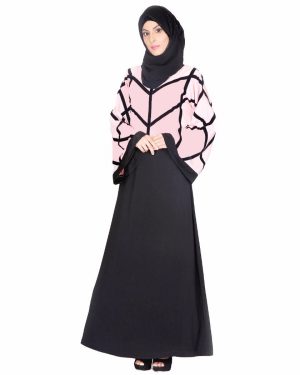 pink and black abaya | abaya for girls | new abaya design