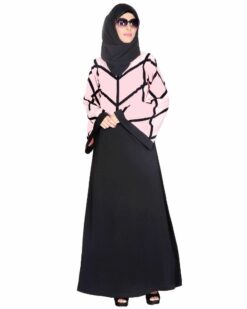 Alternative view of Pink And Black Abaya