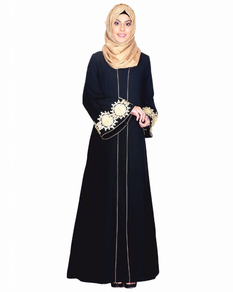 abaya with bell sleeves