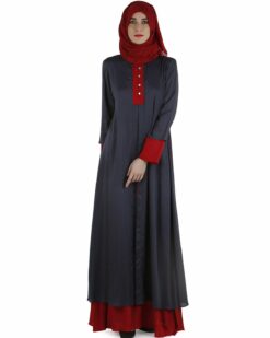 Alternative view of Double layered abaya dress