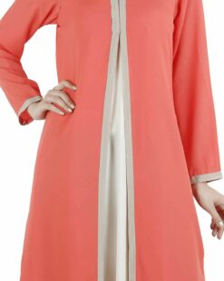 Layered maxi dress Abaya - Image 5