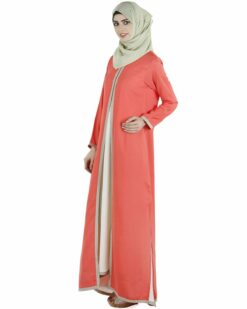 Layered maxi dress Abaya - Image 6