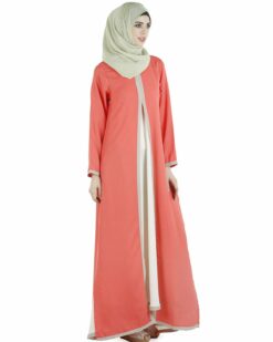 Layered maxi dress Abaya - Image 4